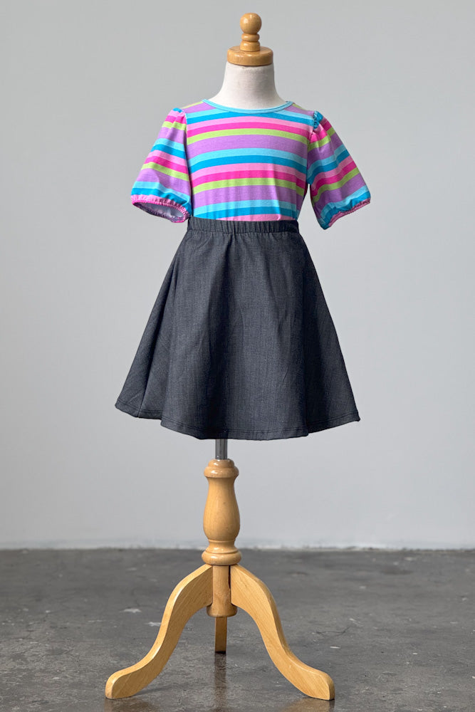 Girls Averie Stripe Top