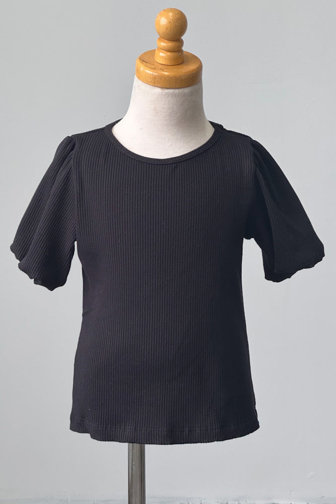 Girls Averie Black Top