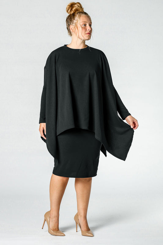 Arlene Poncho in Black