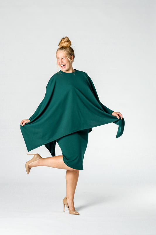 Arlene Poncho in Hunter Green