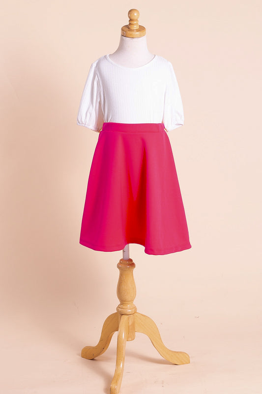 Briley A-Line Skirt in Fuchsia