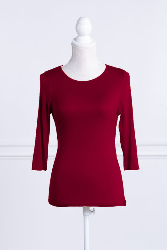 Cranberry Layering Tee