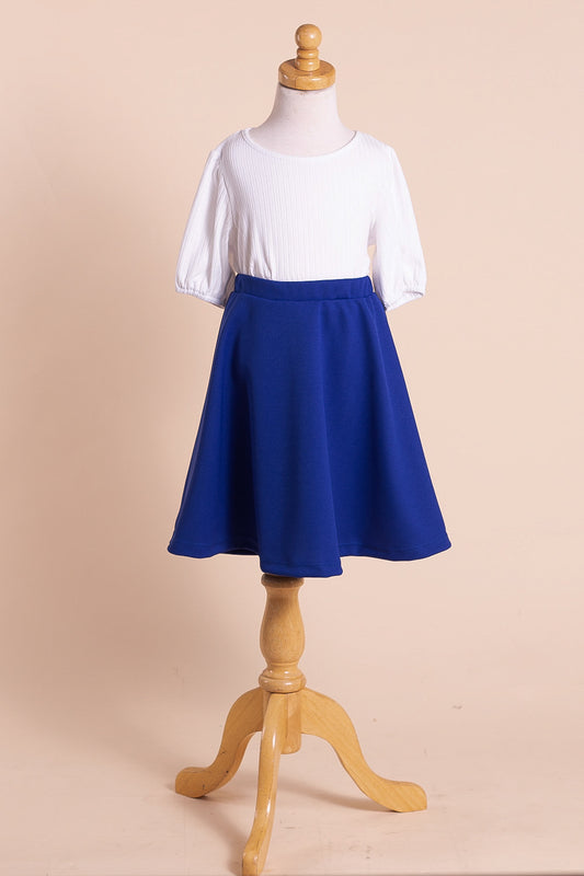 Briley A-Line Skirt in Royal Blue