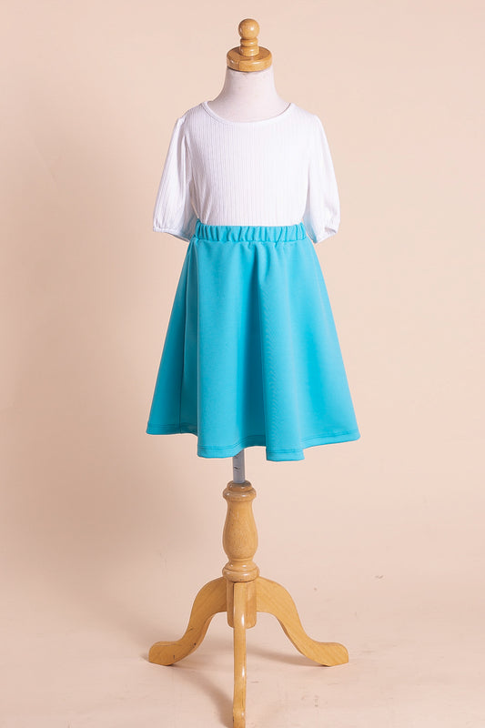 Briley A-Line Skirt in Turquoise