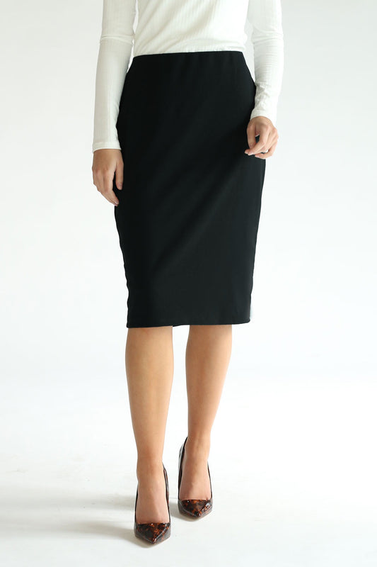 Riley Textured Skirt in Black